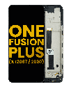 LCD Assembly With Frame Compatible For Motorola One Fusion Plus (XT2067/2020) (Refurbished) (Black)