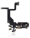 Charging Port Flex Cable Compatible For iPhone 13 Pro (Used OEM Pull) (Gold)