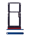 Sim Card Tray (Dual Sim) Compatible For Motorola One Fusion Plus (XT2067-2/2020) (Genuine OEM) (Blue)
