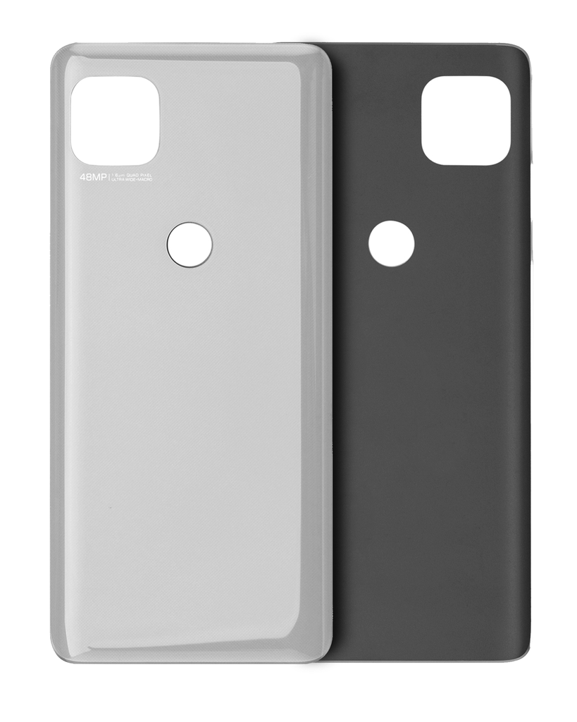 Back cover Glass Compatible For Motorola Moto One 5G Ace (XT2113 -3/2020) (Genuine OEM) (Hazy Silver)