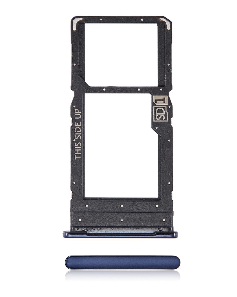 Single Sim Card Tray Compatible For Motorola One 5G (XT2113/2020) (Oxford Blue)