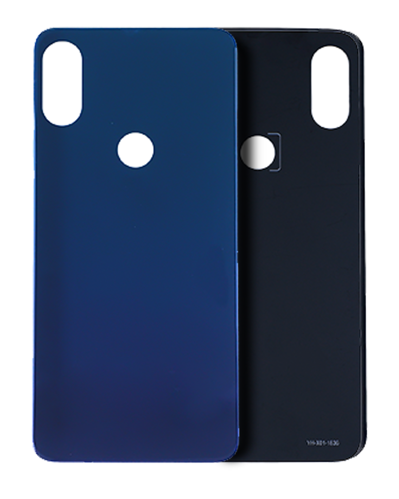 Back cover Glass Compatible For Motorola One (XT1941/2018)/Moto P30 (XT1943/2018) (Blue)