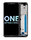 LCD Assembly With Frame Compatible For Motorola One (XT1941/2018) (Genuine OEM) (Black)