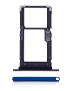 Sim Card Tray (Dual Sim) Compatible For Motorola One Hyper (XT2027-1/2020) (Genuine OEM) (Blue)