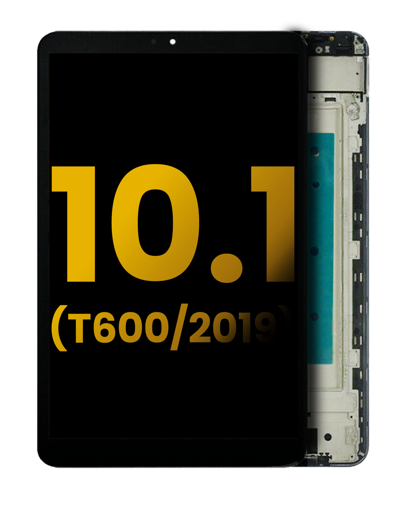 LCD Assembly With Frame Compatible For LG G Pad 5 10.1 (T600/2019) (Refurbished) (Black)