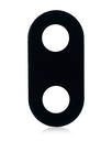Back Camera Lens (Glass Only) With Adhesive Compatible For LG Aristo 3 Plus (X220MB) (Black)