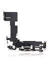Charging Port Flex Cable Compatible For iPhone 13 (Used OEM Pull) (Pink)