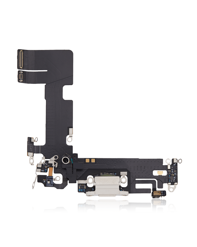 Charging Port Flex Cable Compatible For iPhone 13 (Used OEM Pull) (Starlight)