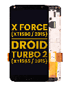LCD Assembly With Frame Compatible For Motorola Moto X Force (XT1580/2015)/Droid Turbo 2 (XT1585/2015) (Refurbished) (Black)