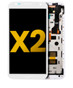 LCD Assembly With Frame Compatible For Motorola Moto X2 (XT1096/2014) (Refurbished) (White)
