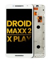 LCD Assembly With Frame Compatible For Motorola Droid Maxx 2/Moto X Play (XT1561/XT1562/XT1563/XT1565/2015) (Refurbished) (White)