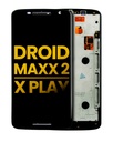 LCD Assembly With Frame Compatible For Motorola Droid Maxx 2/Moto X Play (XT1561/XT1562/XT1563/XT1565/2015) (Refurbished) (Black)