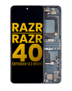 OLED Assembly With Frame Compatible For Motorola Moto Razr/Razr 40 (XT2323-3/2023) (Refurbished) (Sage Green)