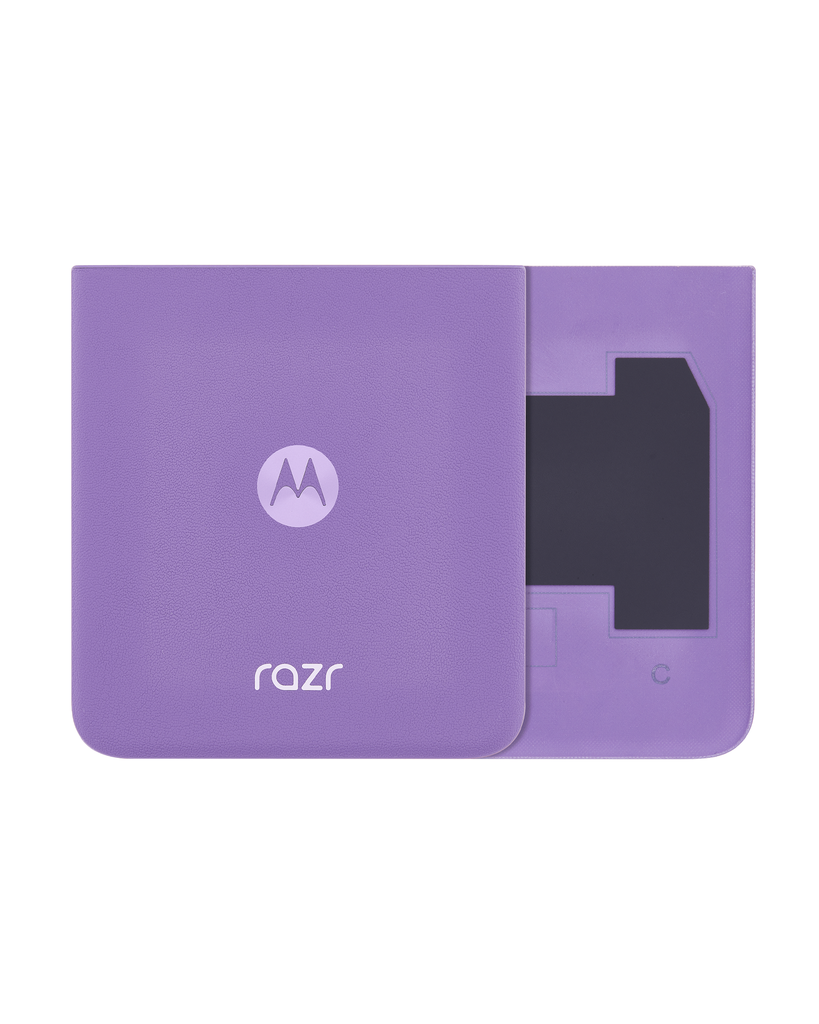 Bottom Back cover Glass Compatible For Motorola Razr/Razr 40 (XT2323/2023) (Genuine OEM) (Grape Compote)