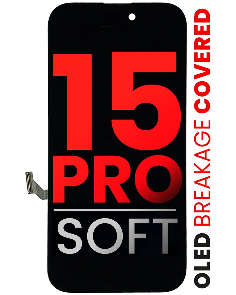 OLED Assembly Compatible For iPhone 15 Pro (Aftermarket Pro: XO7 Soft)