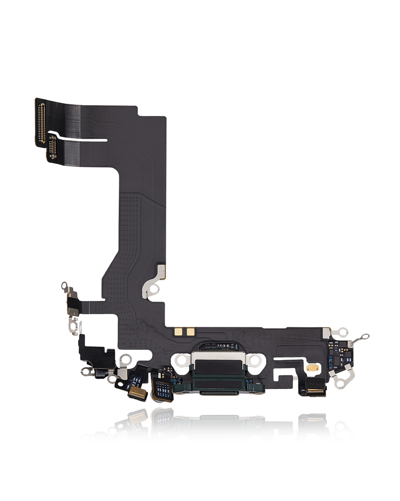 Charging Port Flex Cable Compatible For iPhone 13 Mini (Used OEM Pull) (Green)