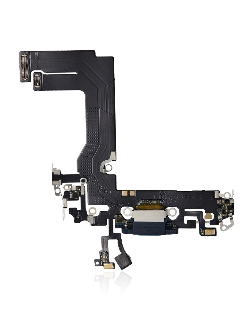 Charging Port Flex Cable Compatible For iPhone 13 Mini (Aftermarket Plus) (Blue)