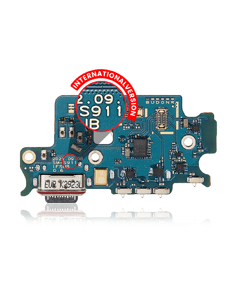 Charging Port Board With Sim Card Reader Compatible For Samsung Galaxy S23 Ultra 5G (S918B) (International Version)