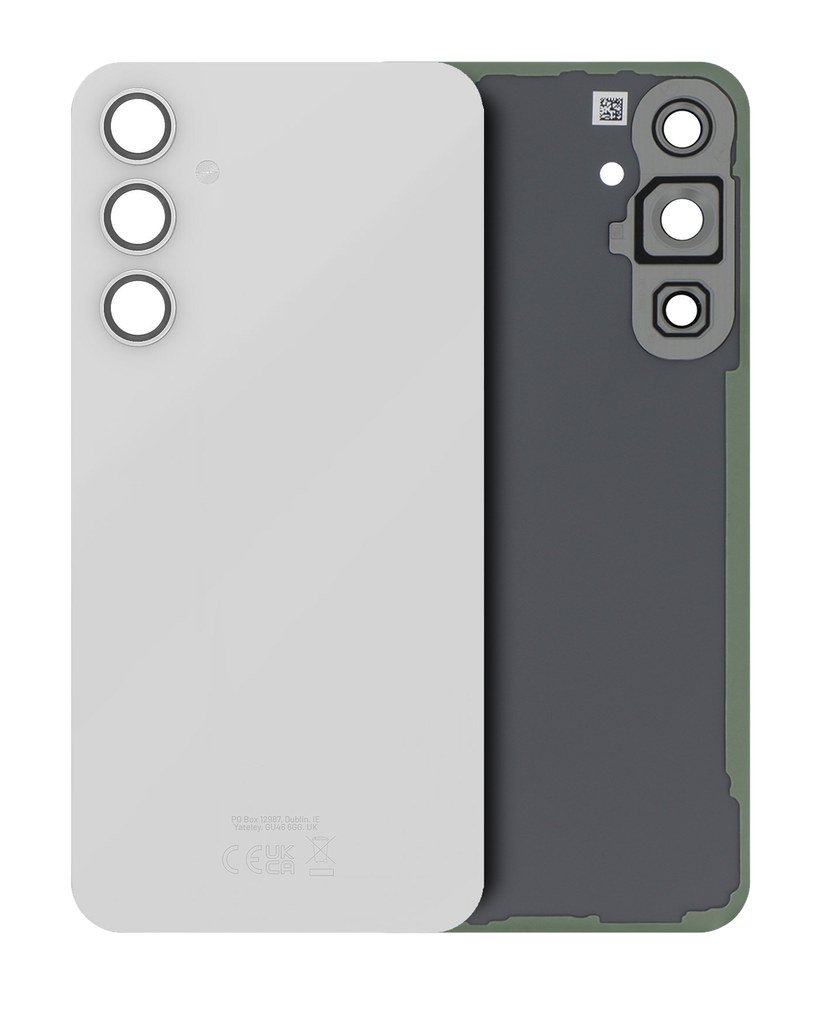 Back Cover Glass With Camera Lens Compatible For Samsung Galaxy S23 FE (Service Pack) (Cream)