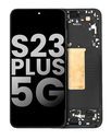 OLED Assembly With Frame Compatible For Samsung Galaxy S23 Plus 5G (US &amp; International) (Used OEM Pull: Grade A) (Phantom Black)