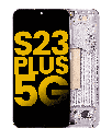 OLED Assembly With Frame Compatible For Samsung Galaxy S23 Plus 5G (US &amp; International) (Refurbished) (Lavender)