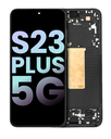 OLED Assembly With Frame Compatible For Samsung Galaxy S23 Plus 5G (US &amp; International) (Service Pack) (Phantom Black)