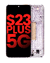 OLED Assembly With Frame Compatible For Samsung Galaxy S23 Plus (US &amp; International) (Aftermarket Plus) (Lavender)