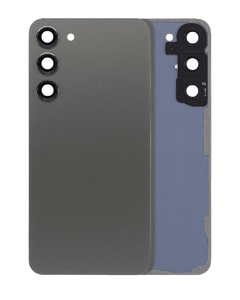 Back Cover Glass With Camera Lens Compatible For Samsung Galaxy S23 Plus 5G (No Logo) (Aftermarket Plus) (Green)