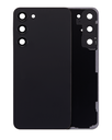 Back Cover Glass With Camera Lens Compatible For Samsung Galaxy S23 Plus 5G (No Logo) (Aftermarket Plus) (Phantom Black)