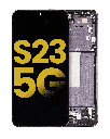 OLED Assembly With Frame Compatible For Samsung Galaxy S23 5G (US &amp; International) (Refurbished) (Phantom Black)