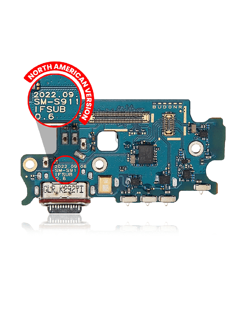 Charging Port Board With Sim Card Reader Compatible For Samsung Galaxy S23 5G (S911U) (US Version)