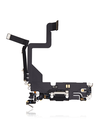 Charging Port Flex Cable Compatible For iPhone 14 Pro (Used OEM Pull) (Space Black)
