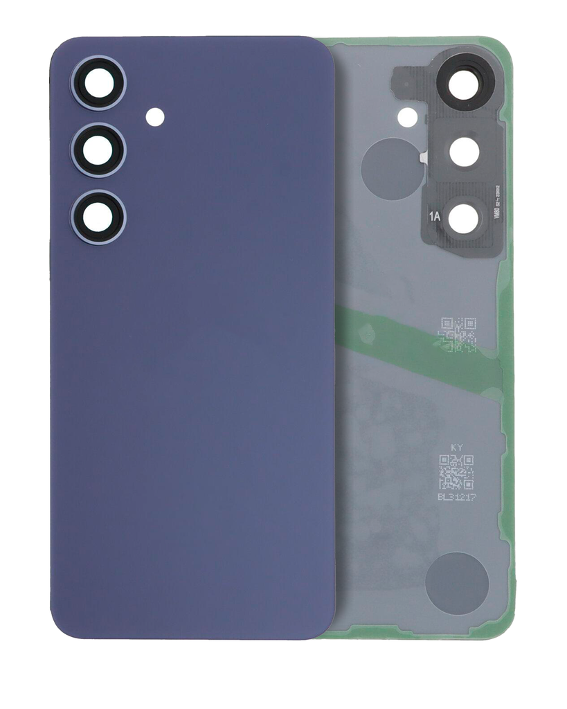 Back Cover Glass With Camera Lens Compatible For Samsung Galaxy S24 5G (No Logo) (Aftermarket Plus) (Cobalt Violet)