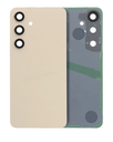 Back Cover Glass With Camera Lens Compatible For Samsung Galaxy S24 5G (No Logo) (Aftermarket Plus) (Amber Yellow)