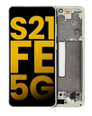 OLED Assembly With Frame Compatible For Samsung Galaxy S21 FE 5G (US &amp; International) (Refurbished) (Olive Green)