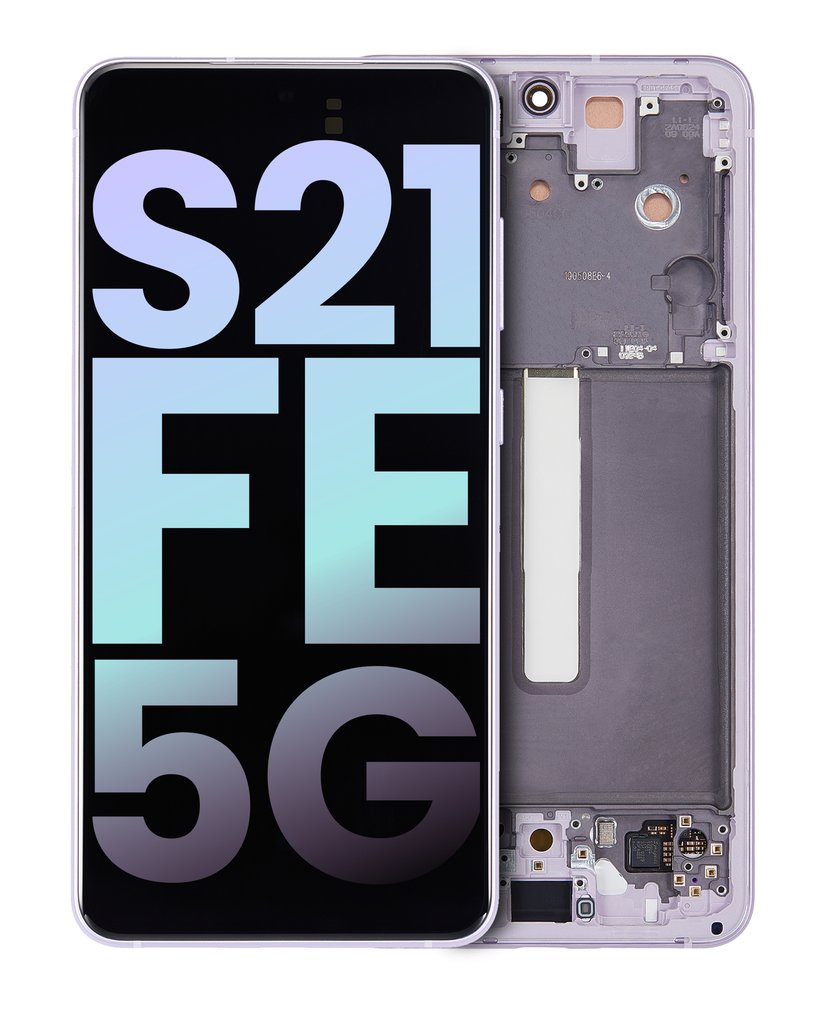 OLED Assembly With Frame Compatible For Samsung Galaxy S21 FE 5G (US &amp; International Version) (Service Pack) (Lavender)