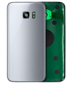 Back Cover Glass With Camera Lens Compatible For Samsung Galaxy S7 (No Logo) (Aftermarket Plus) (Silver)