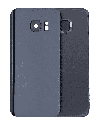 Back Cover Glass With Camera Lens Compatible For Samsung Galaxy S7 (No Logo) (Aftermarket Plus) (Black Onyx)