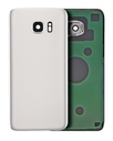 Back Cover Glass With Camera Lens Compatible For Samsung Galaxy S7 (No Logo) (Aftermarket Plus) (White)