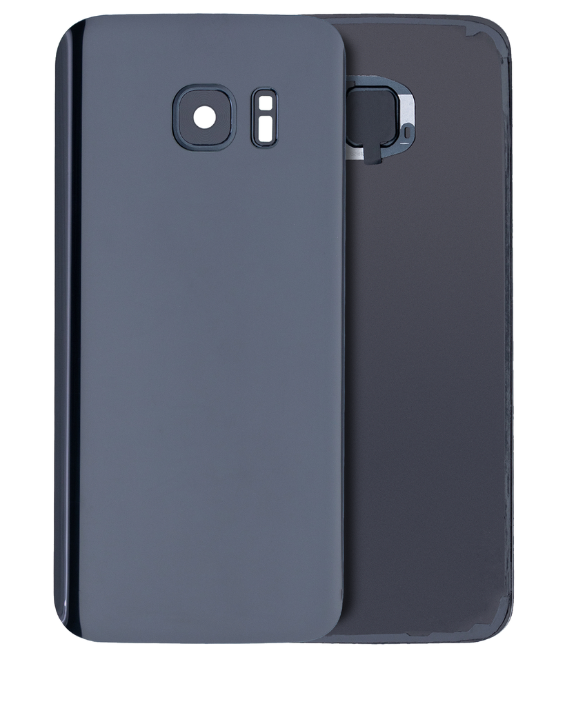 Back Cover Glass With Camera Lens Compatible For Samsung Galaxy S7 (Service Pack) (Black Onyx)