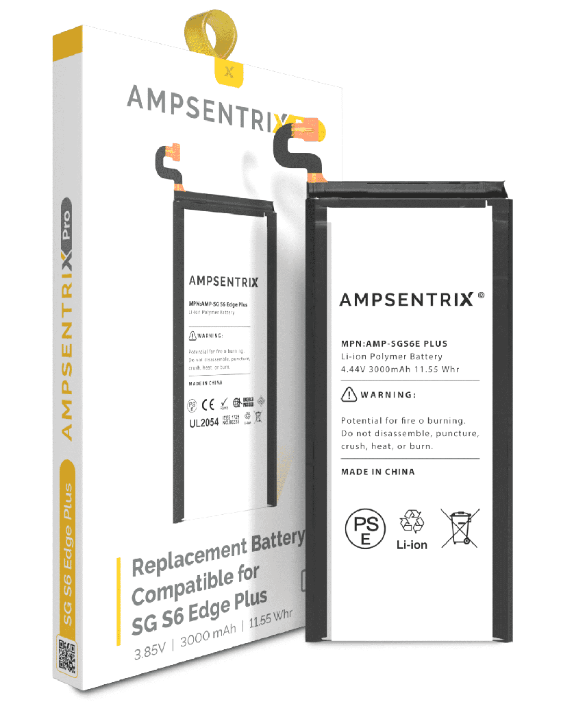 Replacement Battery Compatible For Samsung Galaxy S6 Edge Plus (AmpSentrix Pro)