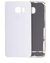 Back Cover Glass Compatible For Samsung Galaxy S6 Edge (No Logo) (Aftermarket Plus) (White)