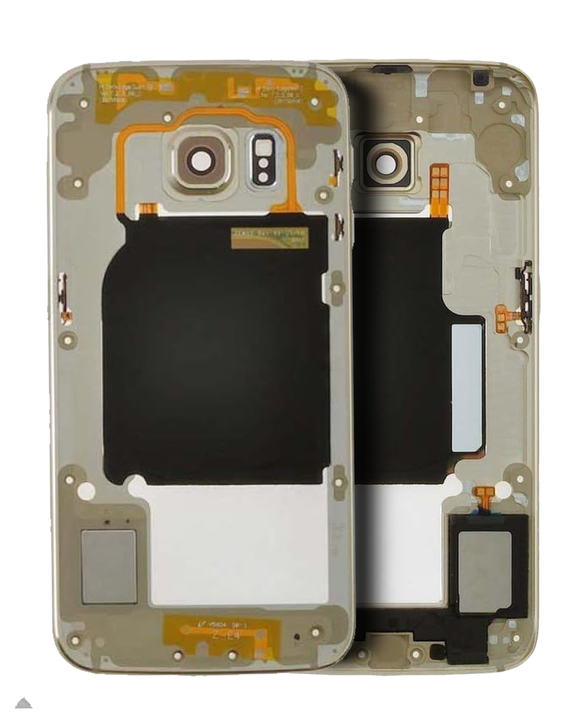 Mid-Frame Housing Compatible For Samsung Galaxy S6 Edge (Service Pack) (Gold Platinum)