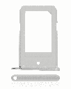 Sim Card Tray Compatible For Samsung Galaxy S6 Edge (Silver)