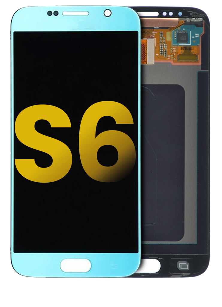 OLED Assembly Without Frame Compatible For Samsung Galaxy S6 (Refurbished) (Blue Topaz)