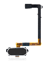 Home Button With Flex Compatible For Samsung Galaxy S6 (Black)