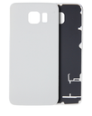 Back Cover Glass Compatible For Samsung Galaxy S6 (No Logo) (Aftermarket Plus) (White)