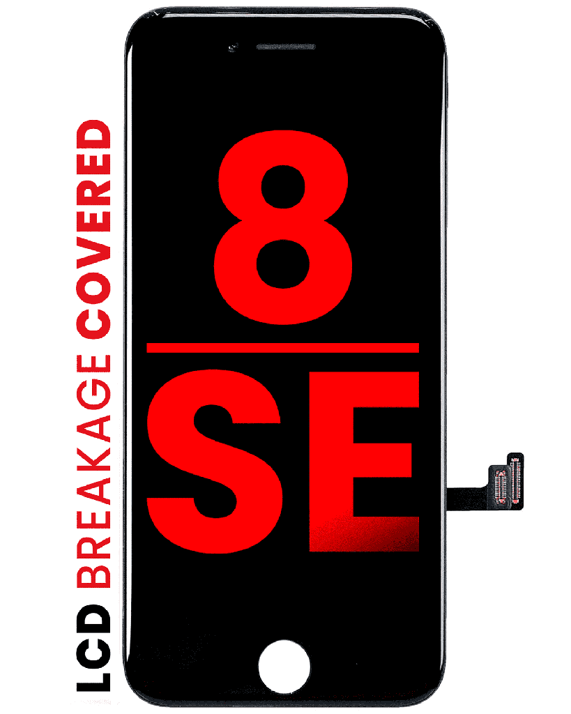 LCD Assembly With Steel Plate Compatible For iPhone 8 / SE (2020 / 2022) (Aftermarket Pro: XO7 Incell) (Black)