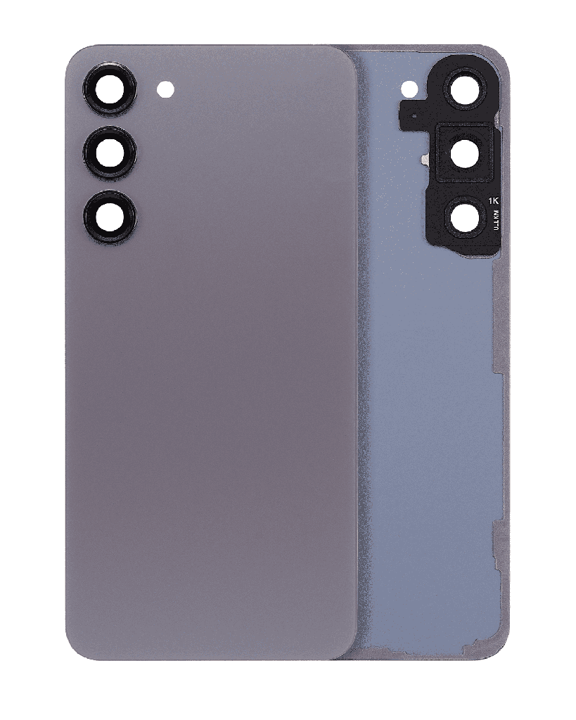 Back Cover Glass With Camera Lens Compatible For Samsung Galaxy S23 Plus (Service Pack) (Graphite)