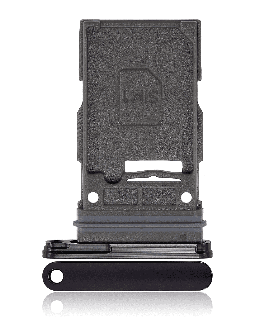 Single Sim Card Tray Compatible For Samsung Galaxy S23 5G / S23 Plus 5G (Phantom Black)